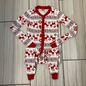 Hanna Andersson Dear Deer one piece pajamas size 12